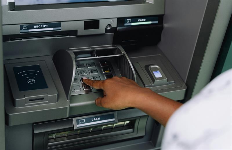 ATM Person Using ATM
