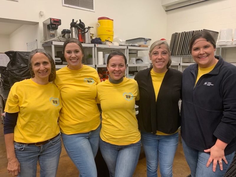 Volunteering at Food Kitchen