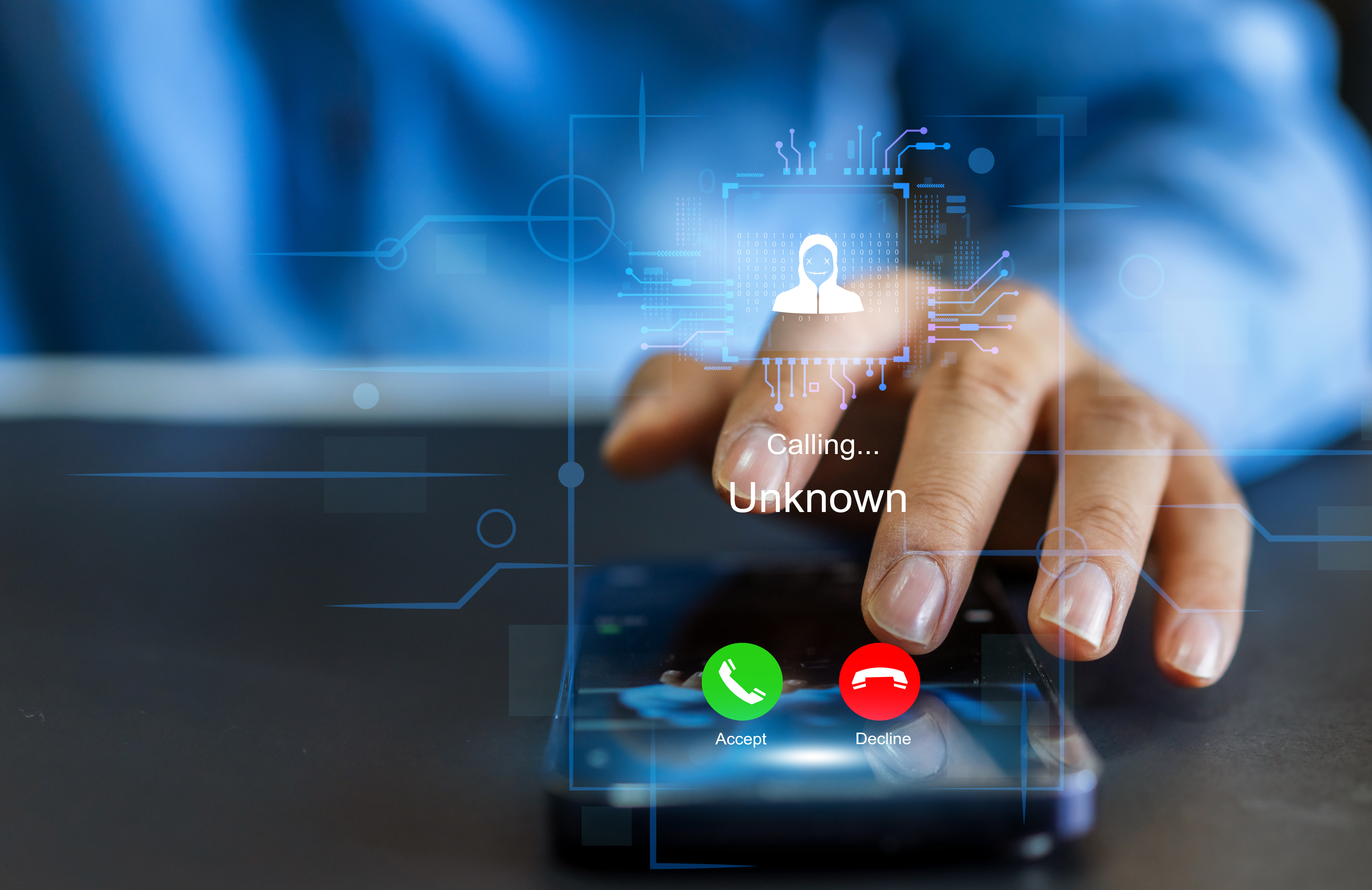 Scam Call by Hacker on Phone