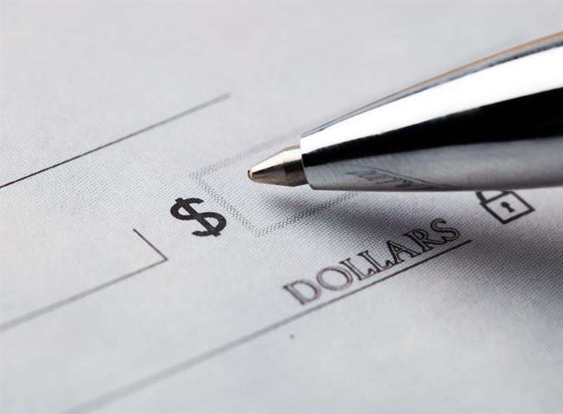 Check Writing Check with Pen