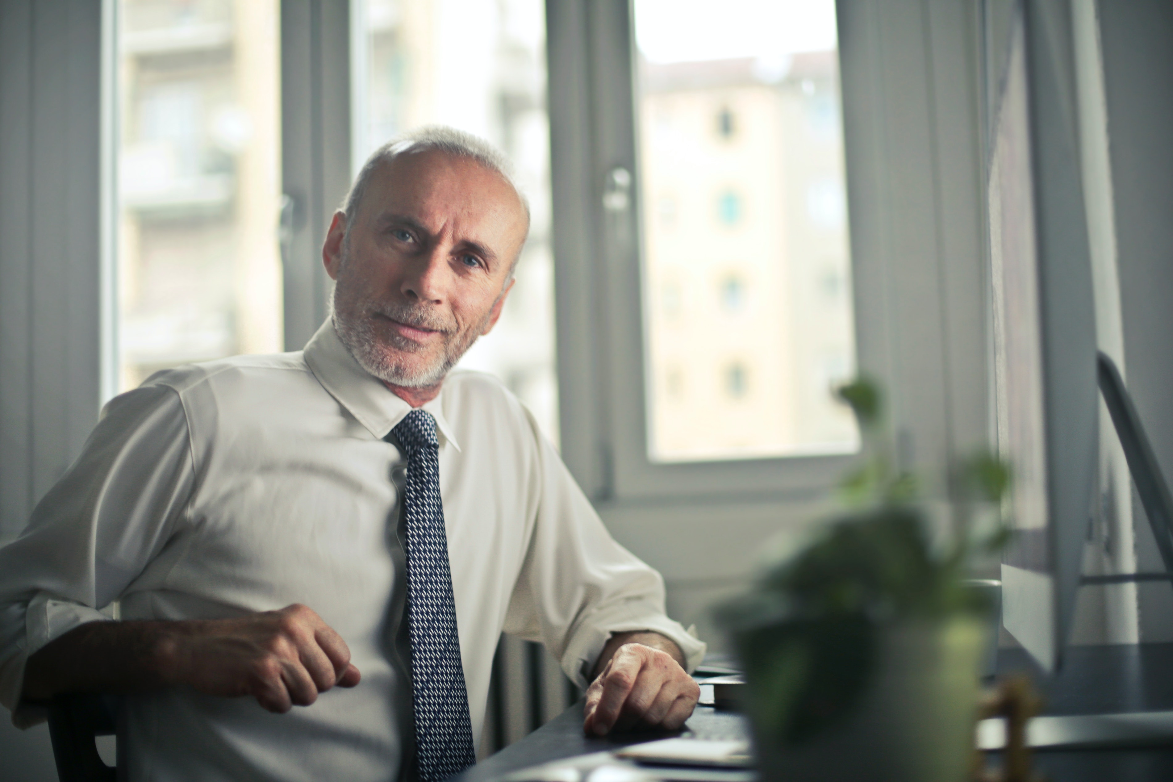 Older Man Looking Perplexed