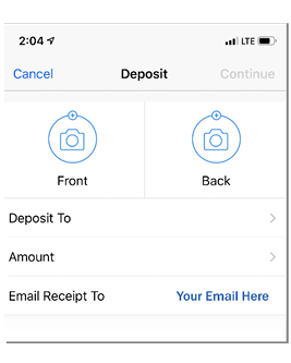 Deposit Deposit your check