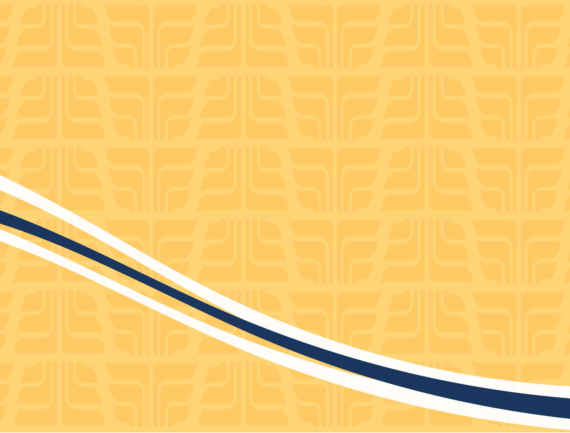 Yellow Background with White and Blue Swoop