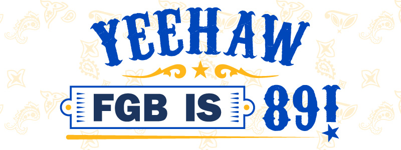 YEEHAW FGB is 89 89th Birthday Graphic