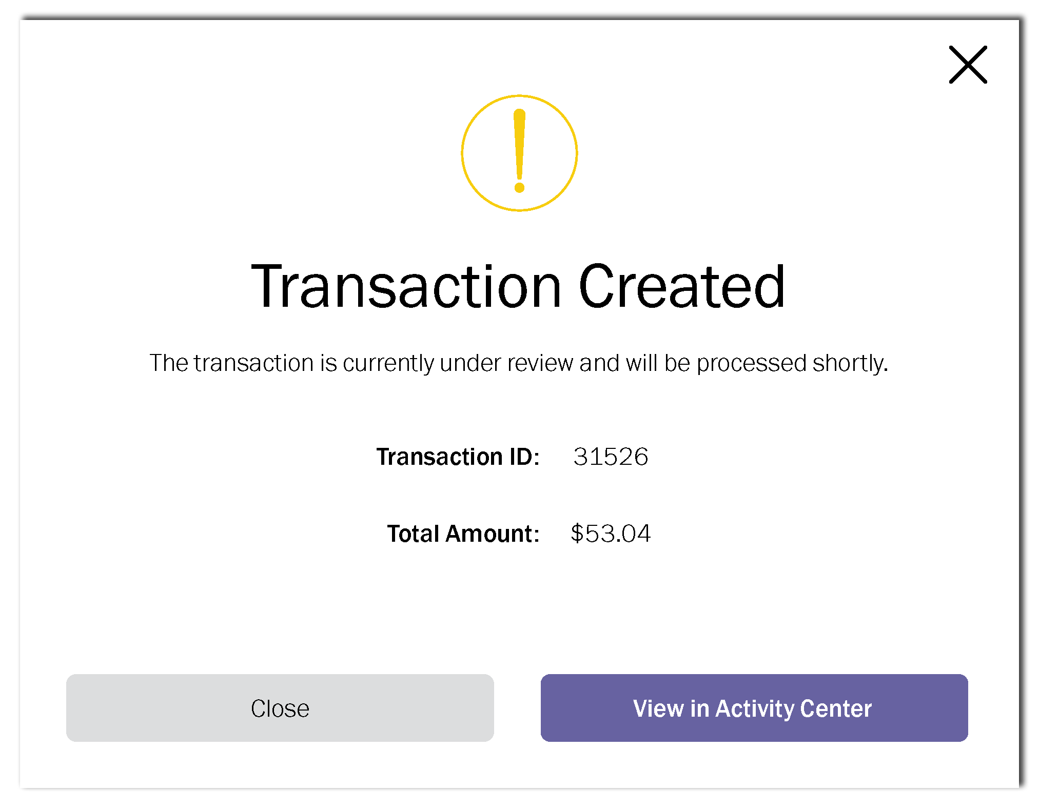 TransactionCreated