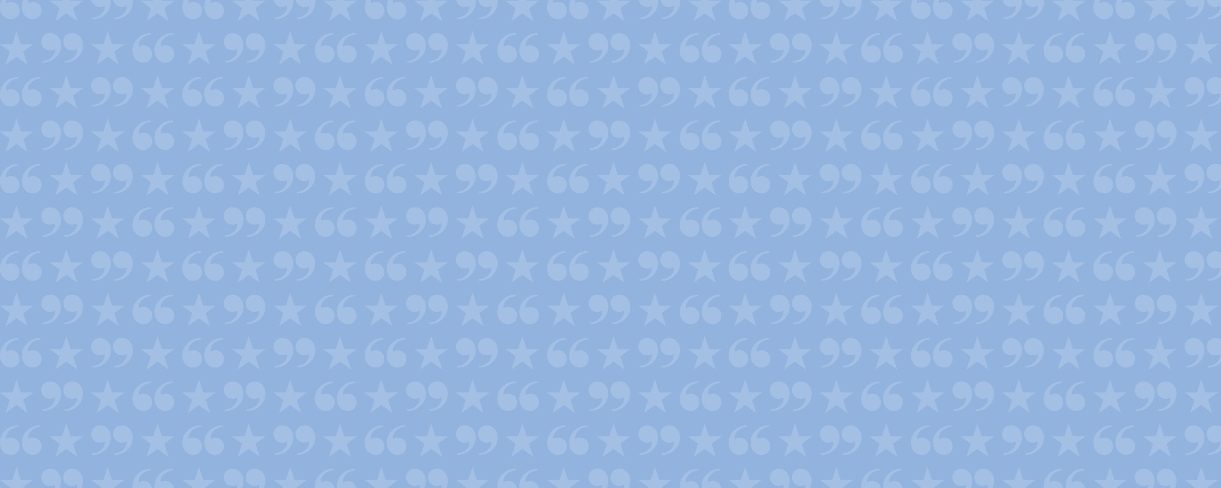 Blue Background with Quote and Star Pattern